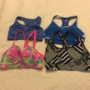 4 good condition sport bras
